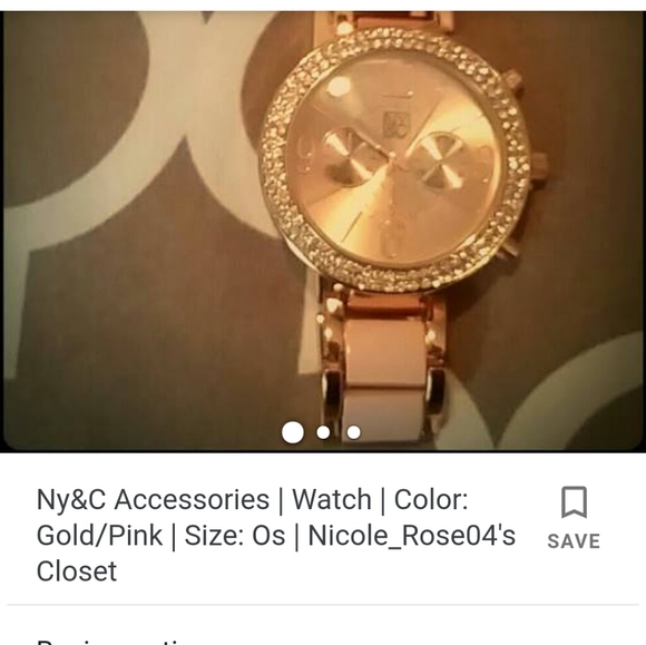 New York &Co gold watch main image 3